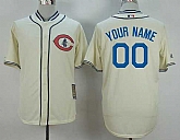 Chicago Cubs Customized 1929 Turn Back The Clock Cream Jersey,baseball caps,new era cap wholesale,wholesale hats